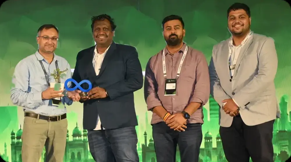 TruBoard team receiving the award on stage